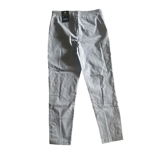 JM Collection Straight Leg Comfort waistband Tummy Control Size PS Lunar Grey - Picture 4 of 5